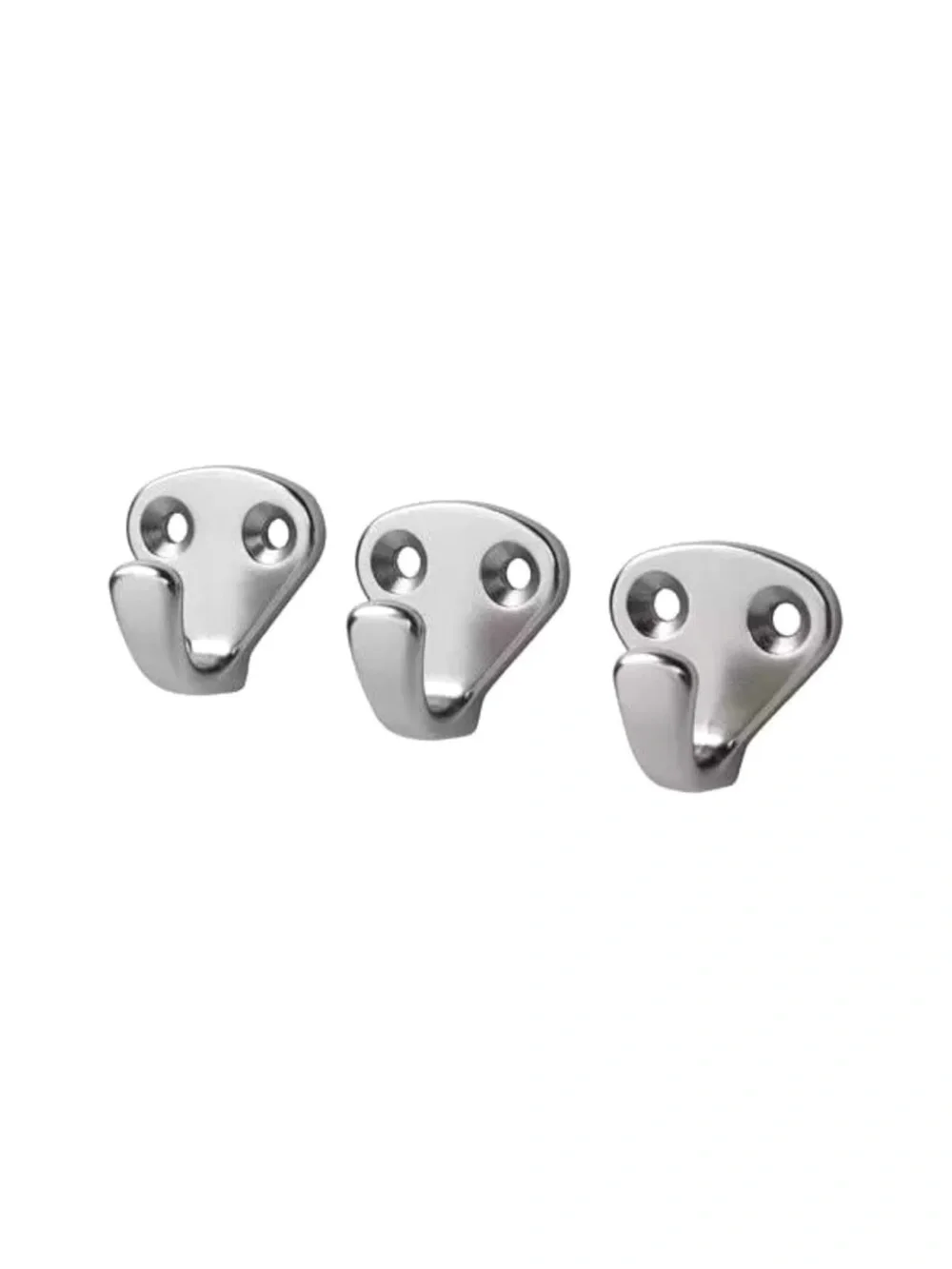 IKEA Silver Hook 3PC KVASP Set NWT
